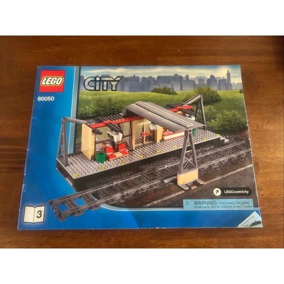 LEGO City Train Station #60050 Instruction Manual Only 1,2,3 (6004) - Picture 8 of 13